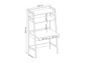 SIGNAL BIURKO OLSEN B DĄB BIAŁE 85/47 MDF METAL SIGNAL BIURKO OLSEN B DĄB BIAŁE 85/47 MDF METAL