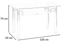 SIGNAL STÓŁ RENI A TRANSP./CHROM 120X65X74 SIGNAL STÓŁ RENI A TRANSP./CHROM 120X65X74