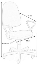 Halmar BRAVO fotel obrotowy, krzesło biurowe C-6 niebieski Halmar BRAVO fotel obrotowy, krzesło biurowe C-6 niebieski
