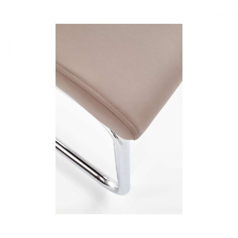 Halmar K224 krzesło na płozach Cappuccino ekoskóra/Chrom Halmar K224 krzesło na płozach Cappuccino ekoskóra/Chrom