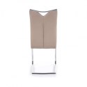 Halmar K224 krzesło na płozach Cappuccino ekoskóra/Chrom Halmar K224 krzesło na płozach Cappuccino ekoskóra/Chrom
