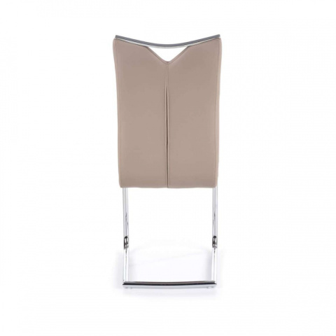 Halmar K224 krzesło na płozach Cappuccino ekoskóra/Chrom Halmar K224 krzesło na płozach Cappuccino ekoskóra/Chrom