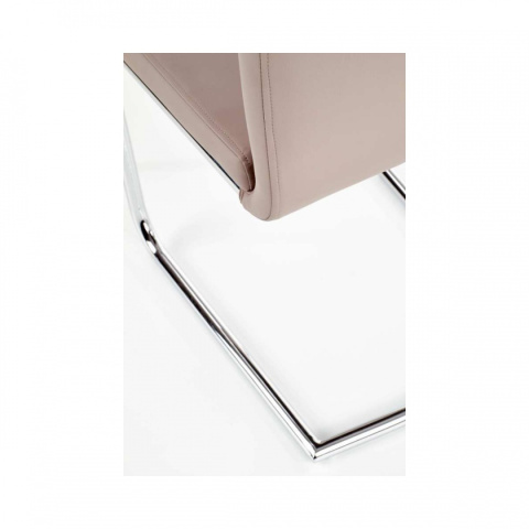 Halmar K224 krzesło na płozach Cappuccino ekoskóra/Chrom Halmar K224 krzesło na płozach Cappuccino ekoskóra/Chrom