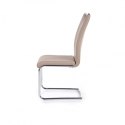 Halmar K224 krzesło na płozach Cappuccino ekoskóra/Chrom Halmar K224 krzesło na płozach Cappuccino ekoskóra/Chrom