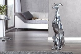 Invicta Interior INVICTA dekoracja GREYHOUND 70cm srebrna - aluminium