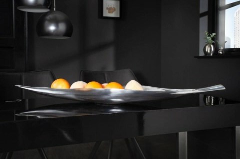 PATERA MISA LEAF 80 cm - ALUMINIUM SREBRNA Invicta Interior INVICTA NA SŁODYCZE OWOCE PATERA MISA LEAF 80 cm - ALUMINIUM SREBRNA Invicta Interior INVICTA NA SŁODYCZE OWOCE