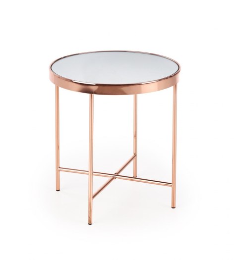 Halmar ława MIRA stal chromowana miedź/szkło fi 42 Halmar ława MIRA stal chromowana miedź/szkło fi 42
