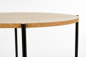 STÓŁ OKRĄGŁY fi 120 MORGAN Halmar MDF laminowany DĄB ZŁOTY / NOGI STAL malowana proszkowo CZARNY DO DOMU I DO LOKALU STÓŁ OKRĄGŁY fi 120 MORGAN Halmar MDF laminowany DĄB ZŁOTY / NOGI STAL malowana proszkowo CZARNY DO DOMU I DO LOKALU
