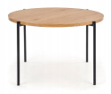 STÓŁ OKRĄGŁY fi 120 MORGAN Halmar MDF laminowany DĄB ZŁOTY / NOGI STAL malowana proszkowo CZARNY DO DOMU I DO LOKALU STÓŁ OKRĄGŁY fi 120 MORGAN Halmar MDF laminowany DĄB ZŁOTY / NOGI STAL malowana proszkowo CZARNY DO DOMU I DO LOKALU