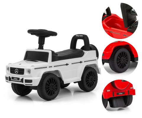 POJAZD JEŹDZIK PCHACZ MERCEDES G350d White S BIAŁY Milly Mally AUTKO 12m+ POJAZD JEŹDZIK PCHACZ MERCEDES G350d White S BIAŁY Milly Mally AUTKO 12m+