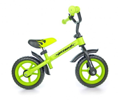 Milly Mally Rowerek Biegowy Dragon Green Zielony z dzwonkiem ogranicznik skrętu regulacja wysokości siodełka i kierownicy Milly Mally Rowerek Biegowy Dragon Green Zielony z dzwonkiem ogranicznik skrętu regulacja wysokości siodełka i kierownicy