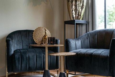 Richmond Interiors RICHMOND stolik kawowy COBRA 40 czarno-złoty Richmond Interiors RICHMOND stolik kawowy COBRA 40 czarno-złoty