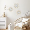 Intesi Lustro Zestaw 3 luster rattanowych okragłe Lipsi kolor naturalny do salonu przedpokoju studia sypialni Intesi Lustro Zestaw 3 luster rattanowych okragłe Lipsi kolor naturalny do salonu przedpokoju studia sypialni