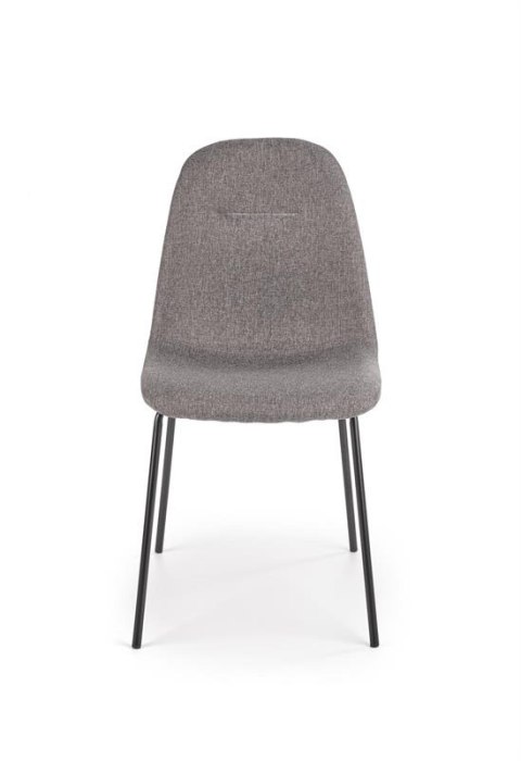 Halmar K413 krzesło Popielate tkanina nogi Czarne stal malowana Halmar K413 krzesło Popielate tkanina nogi Czarne stal malowana