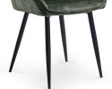 Halmar K418 krzesło ciemny zielony tkanina velvet/czarny Halmar K418 krzesło ciemny zielony tkanina velvet/czarny
