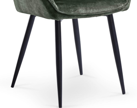 Halmar K418 krzesło ciemny zielony tkanina velvet/czarny Halmar K418 krzesło ciemny zielony tkanina velvet/czarny