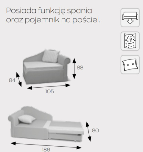 Markos Kanapa / Wersalka / Sofa MIKI Markos Kanapa / Wersalka / Sofa MIKI