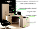 Meble Biurowe Nadstawka Silver N80-2B Dąb Sonoma + Szara platyna Meble Biurowe Nadstawka Silver N80-2B Dąb Sonoma + Szara platyna
