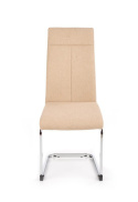 Halmar K370 krzesło na płozach Beżowe tkanina/stal