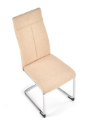 Halmar K370 krzesło na płozach Beżowe tkanina/stal Halmar K370 krzesło na płozach Beżowe tkanina/stal