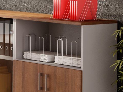 Meble Biurowe Kontenerek Komoda Silver K52 orzech Camaro + szara platyna Meble Biurowe Kontenerek Komoda Silver K52 orzech Camaro + szara platyna