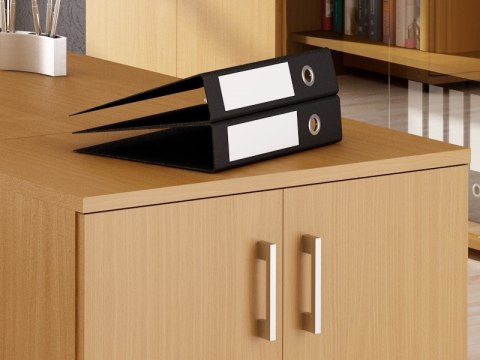 Meble Biurowe Nadstawka Silver N80-2A buk bawaria + szara platyna Meble Biurowe Nadstawka Silver N80-2A buk bawaria + szara platyna