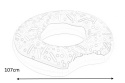 Bestway Bestway 36118 KOŁO KÓŁKO DO PŁYWANIA DONUT 107cm POMPOWANE BRĄZ łatwe do napompowania Bestway Bestway 36118 KOŁO KÓŁKO DO PŁYWANIA DONUT 107cm POMPOWANE BRĄZ łatwe do napompowania