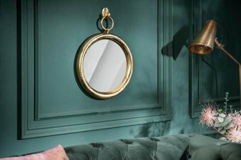 Invicta interior INVICTA Portrait lustro wiszące PORTRET 30 cm , złote - metal , szkło Invicta interior INVICTA Portrait lustro wiszące PORTRET 30 cm , złote - metal , szkło