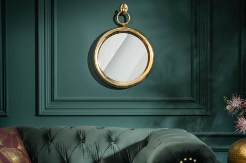 Invicta interior INVICTA Portrait lustro wiszące PORTRET 30 cm , złote - metal , szkło Invicta interior INVICTA Portrait lustro wiszące PORTRET 30 cm , złote - metal , szkło