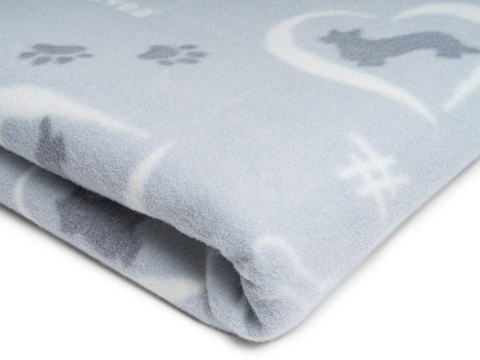 Kocyk polarowy Hevea Psie Historie 90x75 (Corgi szare) Kocyk polarowy Hevea Psie Historie 90x75 (Corgi szare)