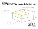 Materac piankowy Hevea Psie Historie ortopedyczny 120x80 (niebieski)