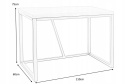 SIGNAL BIURKO SILVIO OKLEINA NATURALNA DĄB / CZARNY 110X60X75 SIGNAL BIURKO SILVIO OKLEINA NATURALNA DĄB / CZARNY 110X60X75