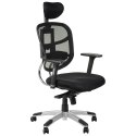 Fotel obrotowy HN-5018 CZARNY - krzesło biurowe do biurka - TILT, ZAGŁÓWEK Fotel obrotowy HN-5018 CZARNY - krzesło biurowe do biurka - TILT, ZAGŁÓWEK