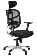 Fotel obrotowy HN-5018 CZARNY - krzesło biurowe do biurka - TILT, ZAGŁÓWEK Fotel obrotowy HN-5018 CZARNY - krzesło biurowe do biurka - TILT, ZAGŁÓWEK