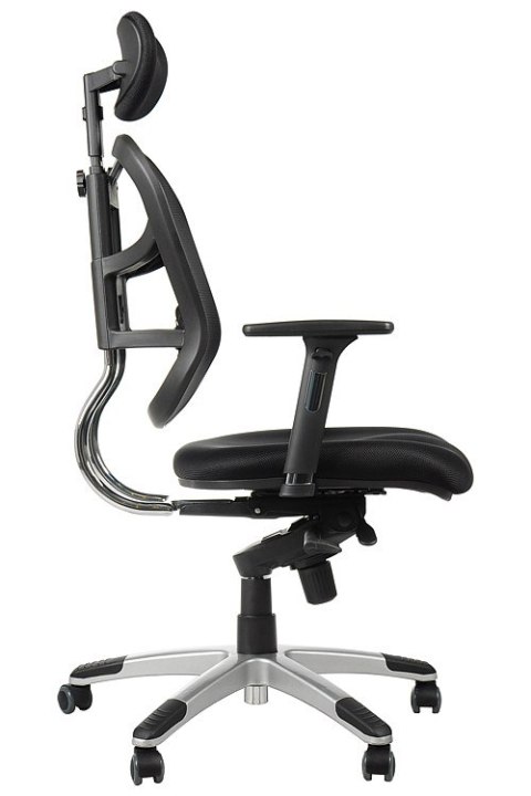 Fotel obrotowy HN-5018 CZARNY - krzesło biurowe do biurka - TILT, ZAGŁÓWEK Fotel obrotowy HN-5018 CZARNY - krzesło biurowe do biurka - TILT, ZAGŁÓWEK