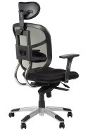 Fotel obrotowy HN-5018 CZARNY - krzesło biurowe do biurka - TILT, ZAGŁÓWEK Fotel obrotowy HN-5018 CZARNY - krzesło biurowe do biurka - TILT, ZAGŁÓWEK