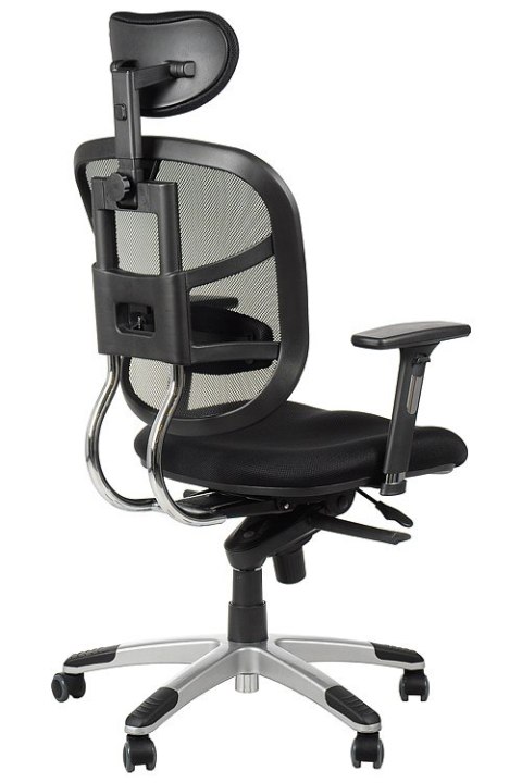Fotel obrotowy HN-5018 CZARNY - krzesło biurowe do biurka - TILT, ZAGŁÓWEK Fotel obrotowy HN-5018 CZARNY - krzesło biurowe do biurka - TILT, ZAGŁÓWEK