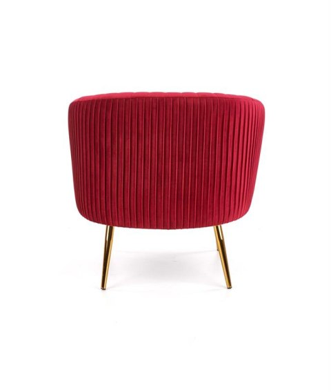 Halmar CROWN fotel wypoczynkowy bordowy tkanina velvet / złoty Halmar CROWN fotel wypoczynkowy bordowy tkanina velvet / złoty