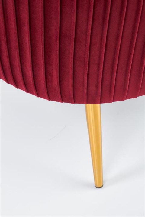 Halmar CROWN fotel wypoczynkowy bordowy tkanina velvet / złoty Halmar CROWN fotel wypoczynkowy bordowy tkanina velvet / złoty