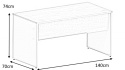 Meble Biurowe Biurko Silver B-140 buk bawaria Meble Biurowe Biurko Silver B-140 buk bawaria