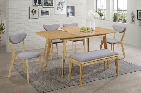 SIGNAL STÓŁ PROSTOKĄTNY ROZKŁADANY BRANDO BLAT MDF + OKLEINA NATURALNA, STELAŻ DREWNO DĄB 120(160)X80 SIGNAL STÓŁ PROSTOKĄTNY ROZKŁADANY BRANDO BLAT MDF + OKLEINA NATURALNA, STELAŻ DREWNO DĄB 120(160)X80