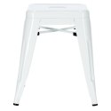 D2.DESIGN Hoker Stołek Taboret Paris biały metalowy inspirowany Tolix do kuchni jadalni recepcji można sztaplować D2.DESIGN Hoker Stołek Taboret Paris biały metalowy inspirowany Tolix do kuchni jadalni recepcji można sztaplować