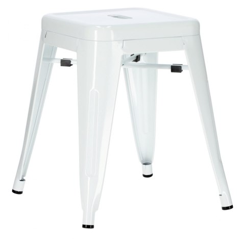 D2.DESIGN Hoker Stołek Taboret Paris biały metalowy inspirowany Tolix do kuchni jadalni recepcji można sztaplować D2.DESIGN Hoker Stołek Taboret Paris biały metalowy inspirowany Tolix do kuchni jadalni recepcji można sztaplować