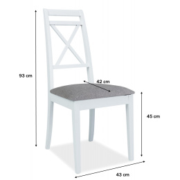 SIGNAL KRZESŁO PC-SC BIAŁY/SZARY TKANINA TAP.46