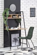 Halmar biurko NARVIK B2 stal malowana czarny / dąb sonoma MDF fornir, 84x46 półki Halmar biurko NARVIK B2 stal malowana czarny / dąb sonoma MDF fornir, 84x46 półki