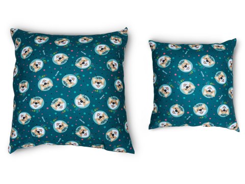 Poduszka dekoracyjna Hevea Milusie 45x45 (Corgi granat) Poduszka dekoracyjna Hevea Milusie 45x45 (Corgi granat)