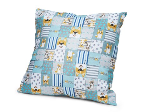 Poduszka dekoracyjna Hevea Milusie 45x45 (Corgi patchwork) Poduszka dekoracyjna Hevea Milusie 45x45 (Corgi patchwork)