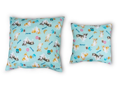 Poduszka dekoracyjna Hevea Milusie 60x40 (Corgi granat) Poduszka dekoracyjna Hevea Milusie 60x40 (Corgi granat)