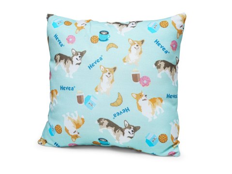 Poduszka dekoracyjna Hevea Milusie 60x60 (Corgi turkus) Poduszka dekoracyjna Hevea Milusie 60x60 (Corgi turkus)