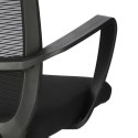 Simplet Fotel biurowy Coude czarny siatka tapicerowane siedzisko obrotowy regulacja wysokości regulowane oparcie na kółkach